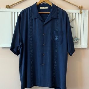 Tommy Bahama Silk Button Up Hawaiian Shirt
